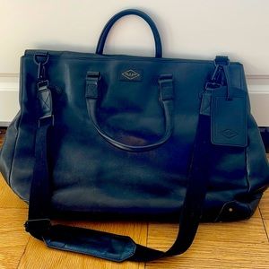 Rag & Bone black leather weekender